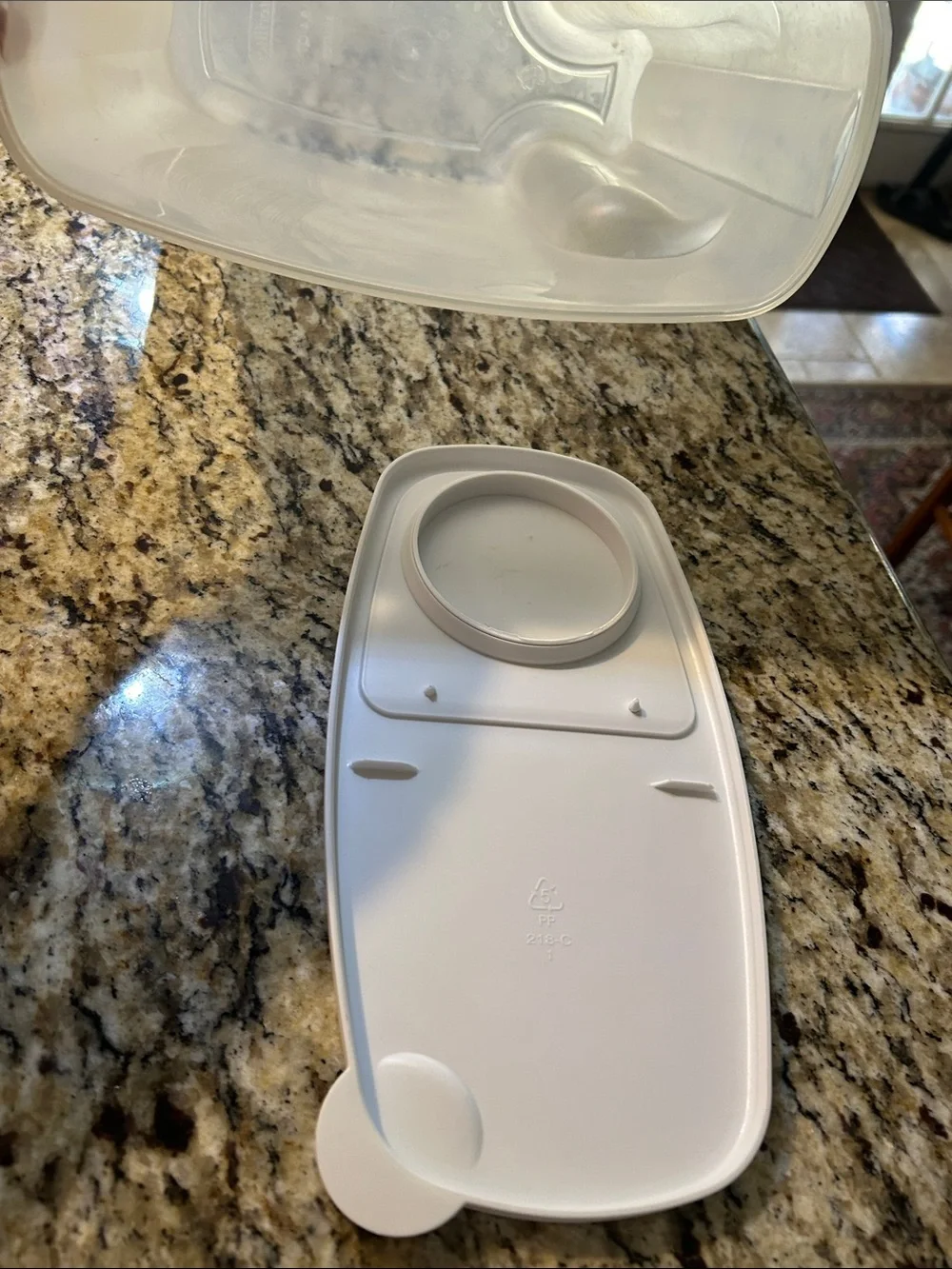 Convenient White Kitchen Food Storage Container with Secure Lid